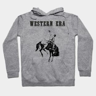 Western Era - Cowboy on Horseback 12 Hoodie